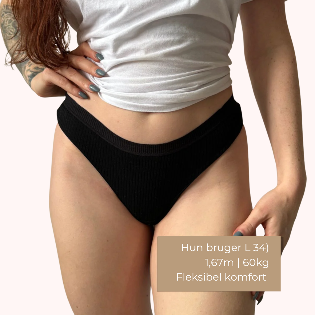 Cotton Confort Thong - Køb 5 få 10