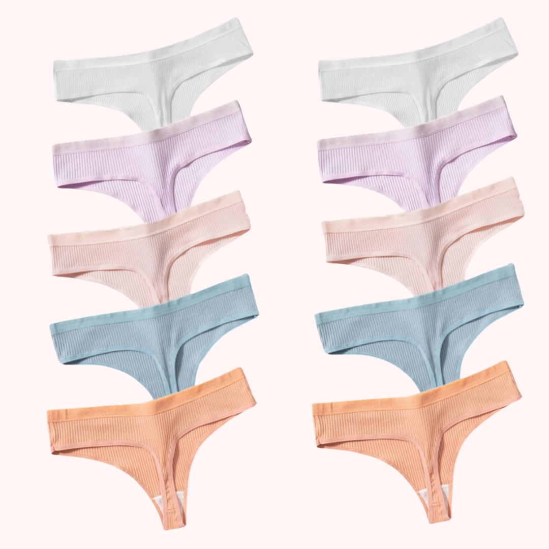 Cotton Confort Thong - Køb 5 få 10