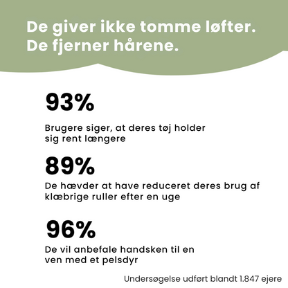 PawBrush™ Genanvendelig & Miljøvenlig Hårfjerningshandske