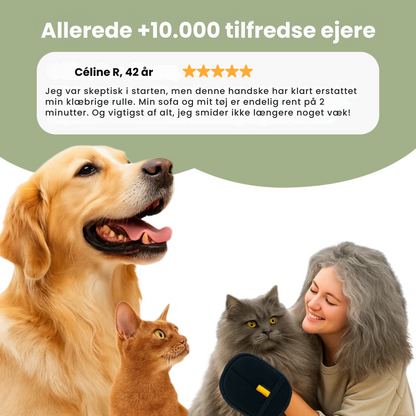PawBrush™ Genanvendelig & Miljøvenlig Hårfjerningshandske