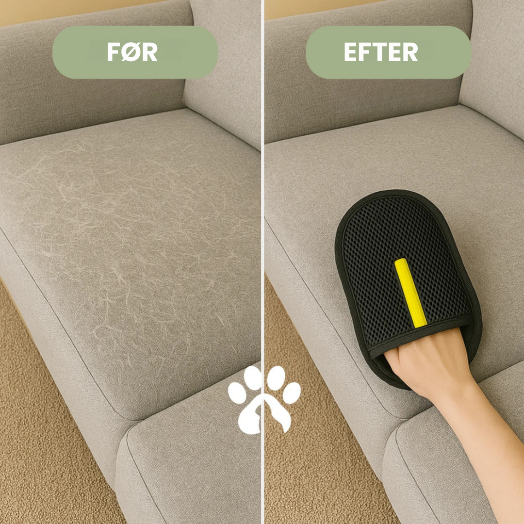 PawBrush™ Genanvendelig & Miljøvenlig Hårfjerningshandske