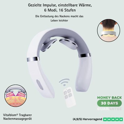 Vitalblom® Tragbarer Nackenmassagegerät
