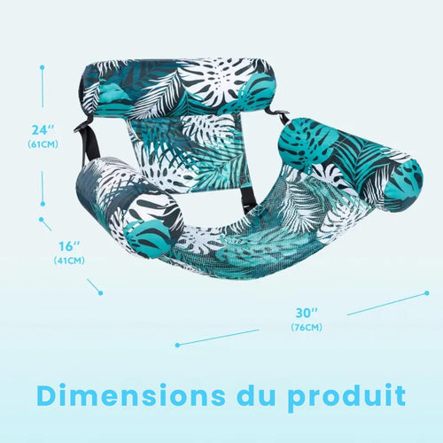 AquaZen™ Le fauteuil flottant premium qui transforme chaque baignade en un véritable moment de détente