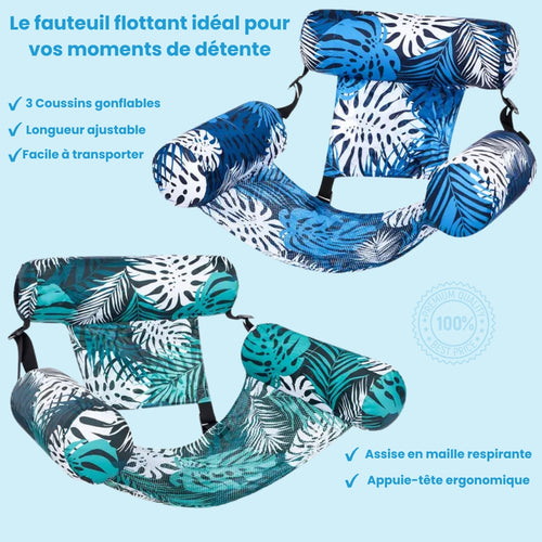 AquaZen™ Le fauteuil flottant premium qui transforme chaque baignade en un véritable moment de détente