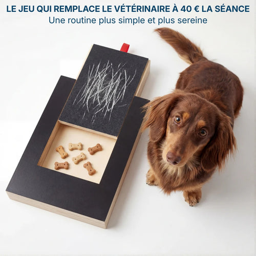 La planche qui transforme l'entretien des griffes en moment de jeu