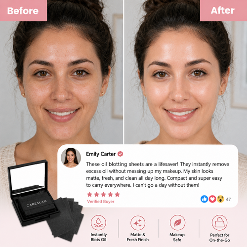 Keep Fresh 3 IN 1 Blotting Sheet with Mirror