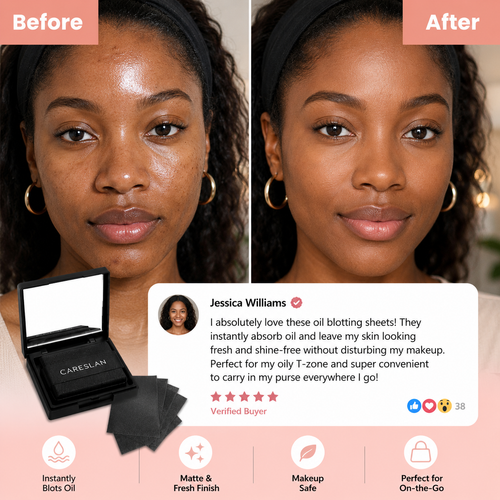 Keep Fresh 3 IN 1 Blotting Sheet with Mirror
