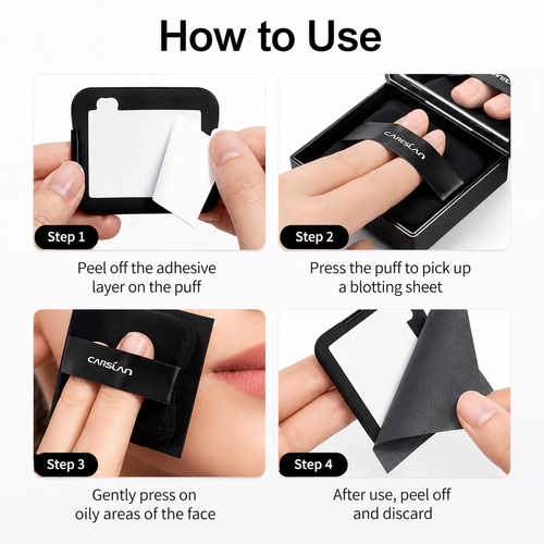 Keep Fresh 3 IN 1 Blotting Sheet with Mirror