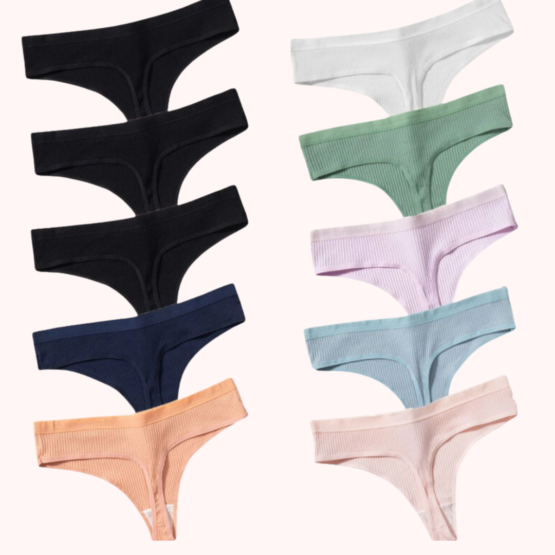 Cotton Confort Thong - Køb 5 få 10