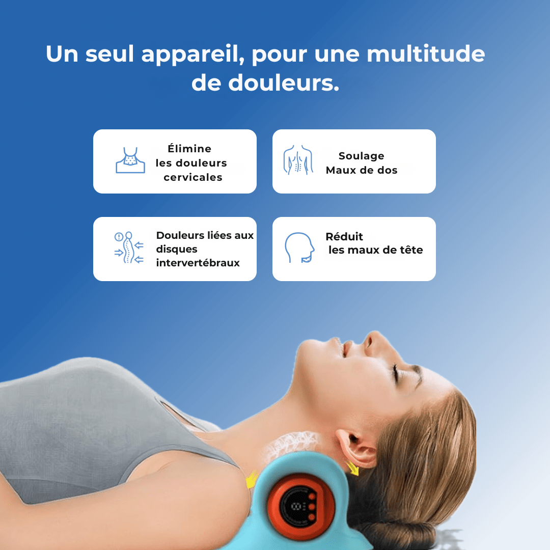 NeckZen™ 4-en-1 Masseur cervical intelligent